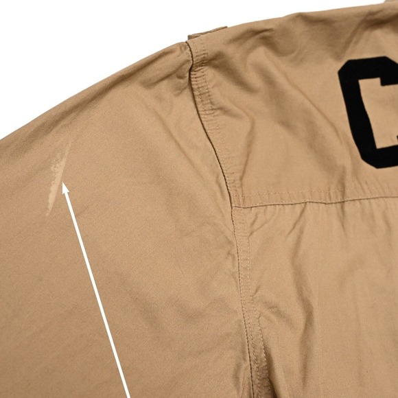 Vintage Coogi Shirt 3XL‎ Mens Military Button Up Back Logo Khaki Y2K Rare - Picture 10 of 12